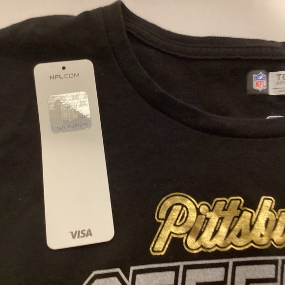 Pittsburgh Steelers Womens t-shirt large logo size medium - Picture 9 of 10
